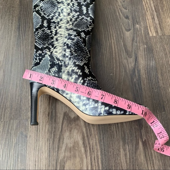 Marc Fisher NWT Zadia2 Animal Print Knee Heeled Boots - Picture 9 of 14
